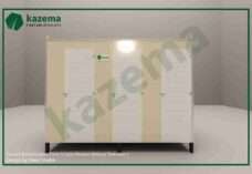 Three Cabin Cement Board with Three Doors – Western Style – Without Tank Portable Toilet