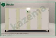 Four Cabin Cement Board – Western Style – Without Tank Portable Toilet