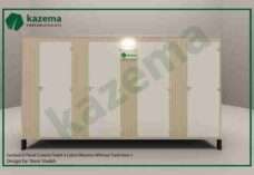 Four Cabin Sandwich Panel – Western Style – Without Tank Portable Toilet