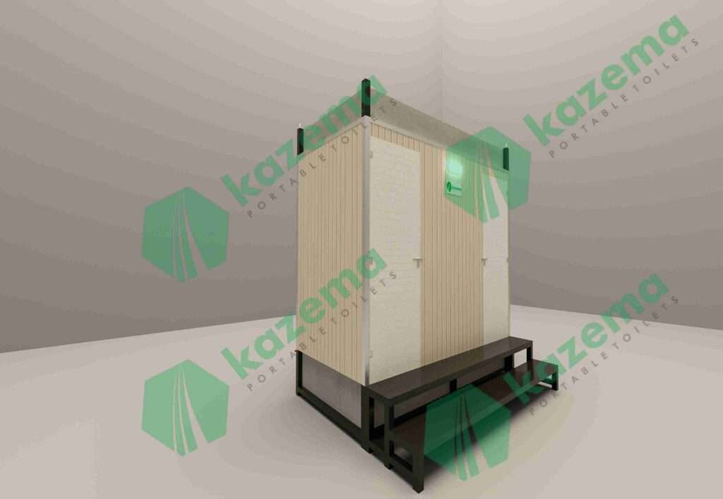 Twin Cabin Sandwich Panel Western Both Tank Portable Toilet