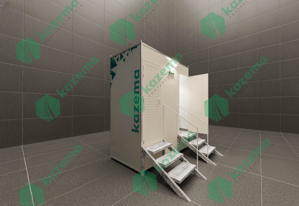 Portable toilets for construction sites