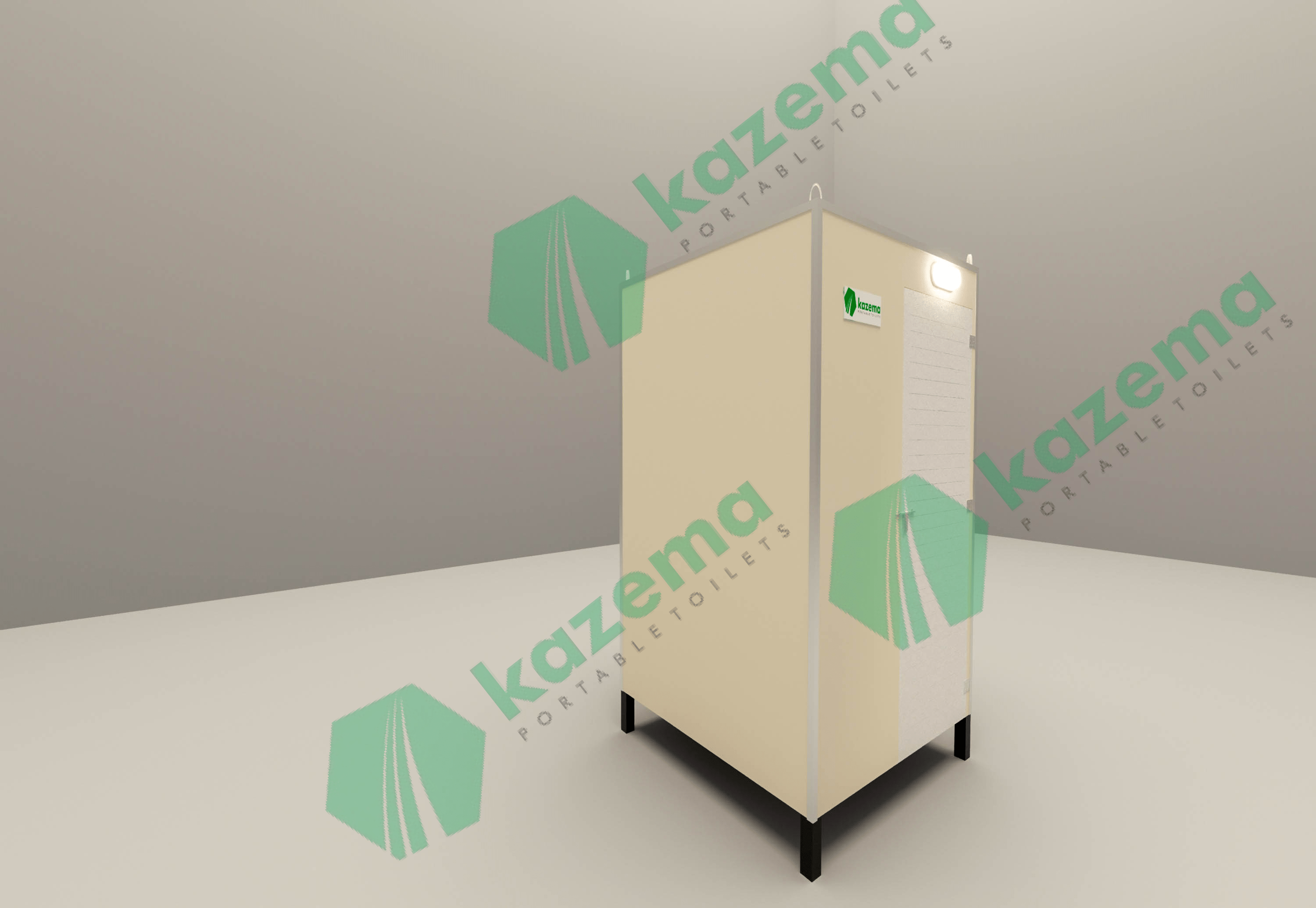 Cement board western type without tank Portable Toilet