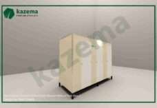 Three Cabin Cement Board with Three Doors – Western Style – Without Tank Portable Toilet
