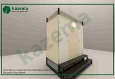 Twin Cabin Cement Board Western Both Tank Portable Toilet