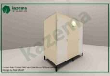 Twin Cabin Cement Board Western Without Tank Portable Toilet