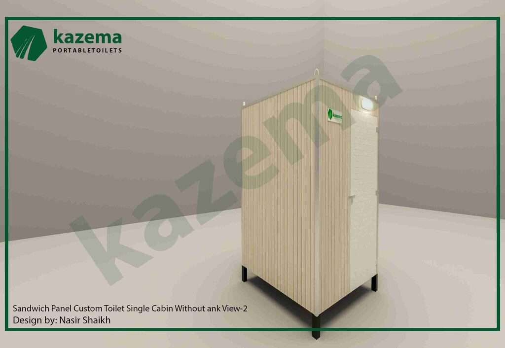 Single Cabin Sandwich Panel Western Without Tank Portable Toilet
