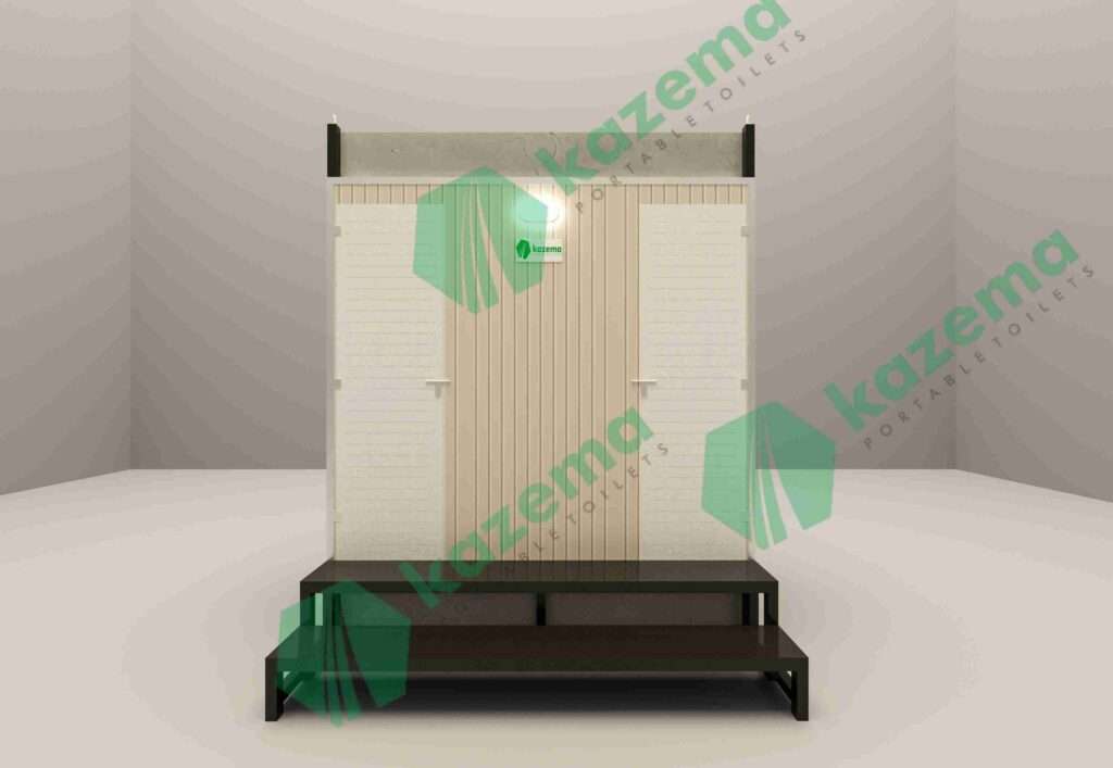 Twin Cabin Sandwich Panel Western Both Tank Portable Toilet