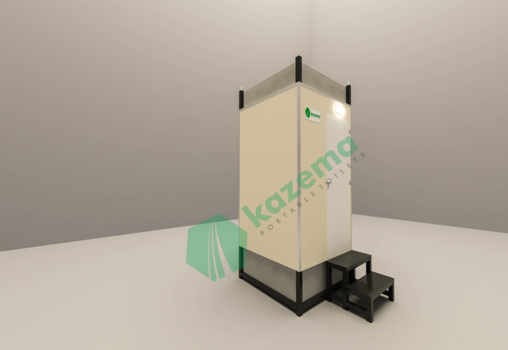 Cement board western type both tank Portable Toilet