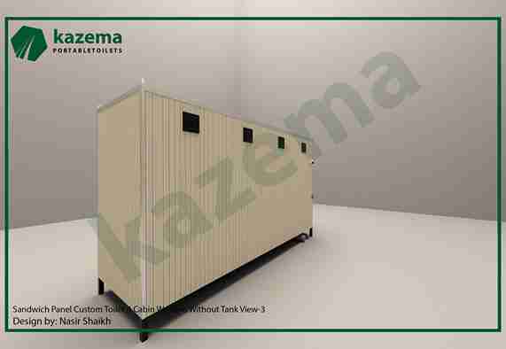 Four Cabin Sandwich Panel – Western Style – Without Tank Portable Toilet