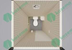 Single Cabin Sandwich Panel Western Both tank top View