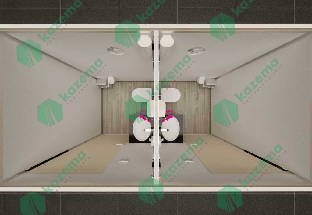 Portable toilets for construction sites