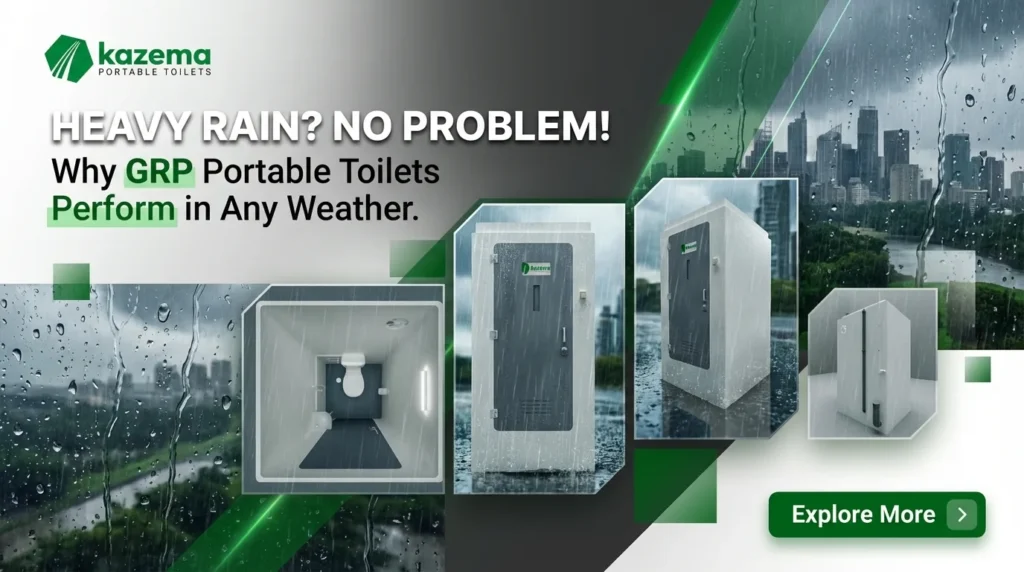 Heavy Rain? No Problem! Why GRP Portable Toilets Perform in Any Weather