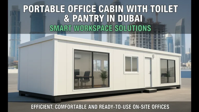 Portable Office Cabin with Toilet & Pantry in Dubai