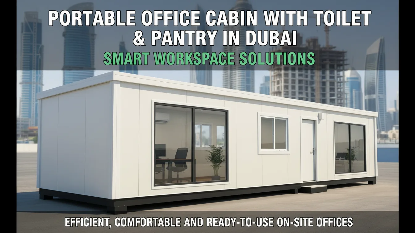 Portable Office Cabin with Toilet & Pantry in Dubai