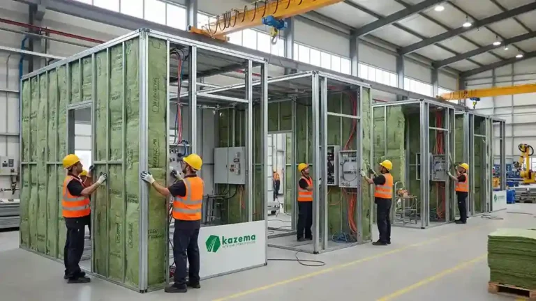 Prefab House work inside company