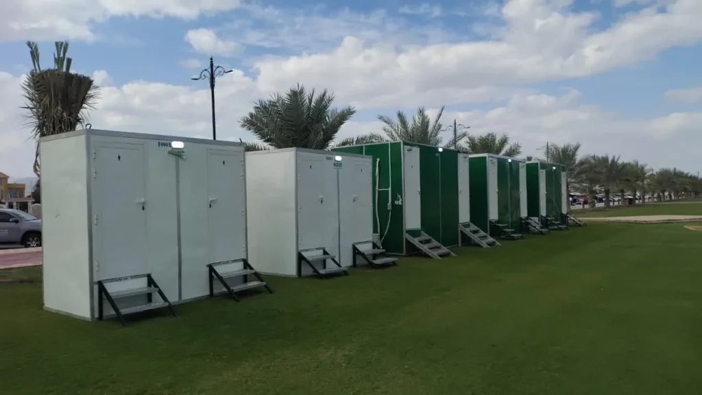 Rental portable toilets for events in Al Kalba UAE by Kazema Portable Toilets