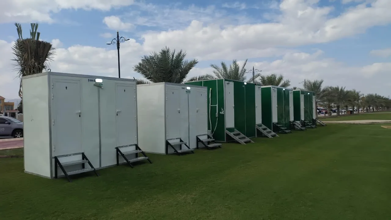 Rental portable toilets for events in Al Kalba UAE by Kazema Portable Toilets