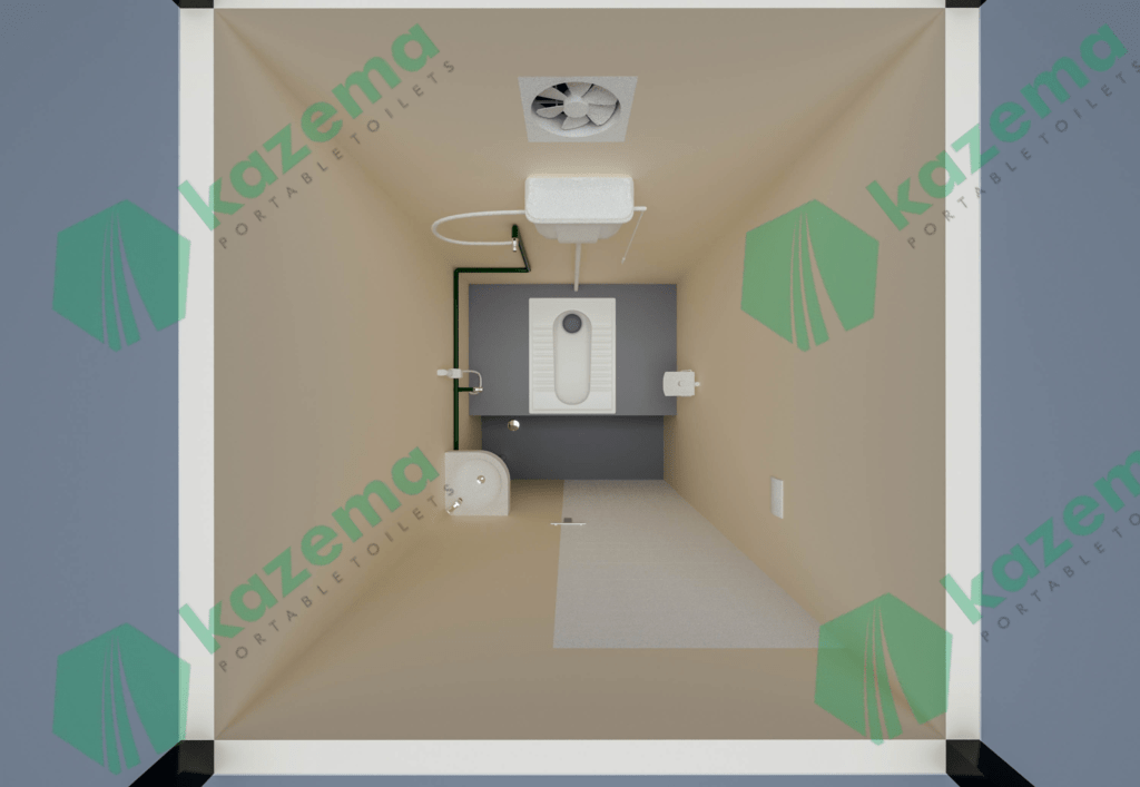Cement board arebic type without tank Portable Toilet