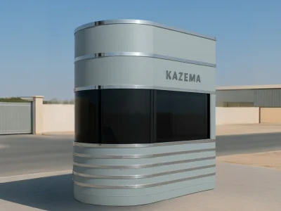 Curved Modular Portable Security Cabin (7)