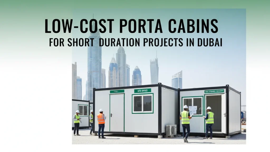 Low-Cost Porta Cabins for Short-Duration Projects in Dubai