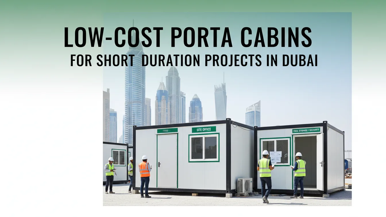 Low-Cost Porta Cabins for Short-Duration Projects in Dubai